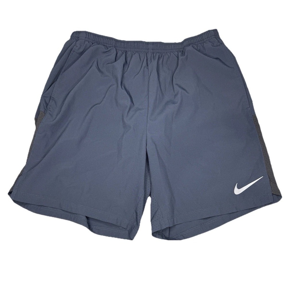 Nike Men's Dri Fit Activewear Adjustable Drawstring Navy Blue Shorts Size L